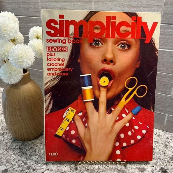 Vintage 1972 Simplicity Sewing Book-Revised Plus Tailoring, Crochet, Embroidery - Picture 1 of 8